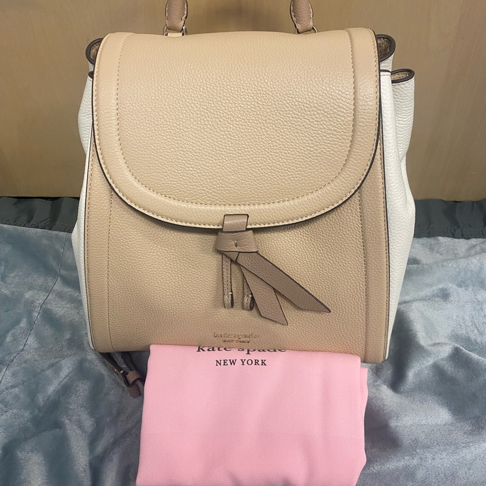Kate Spade Tan and Cream Backpack - Picture 3 of 10